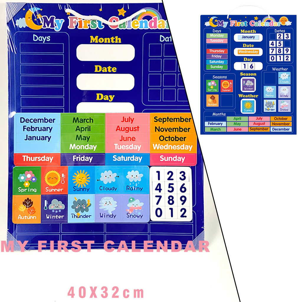 Kids Education Center - Cartes de calendrier Circle Learning pour