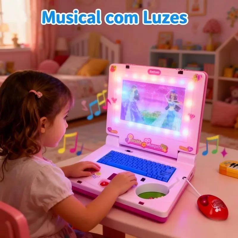 Kids Education Laptop - Mini ordinateur portable musical pour enfant,