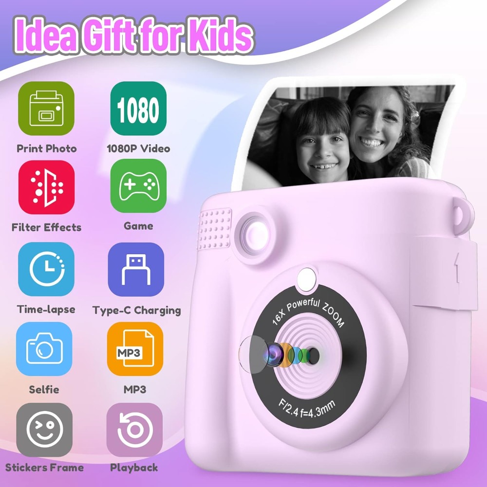 Appareil photo à impression in - Kids Education Card avis et prix