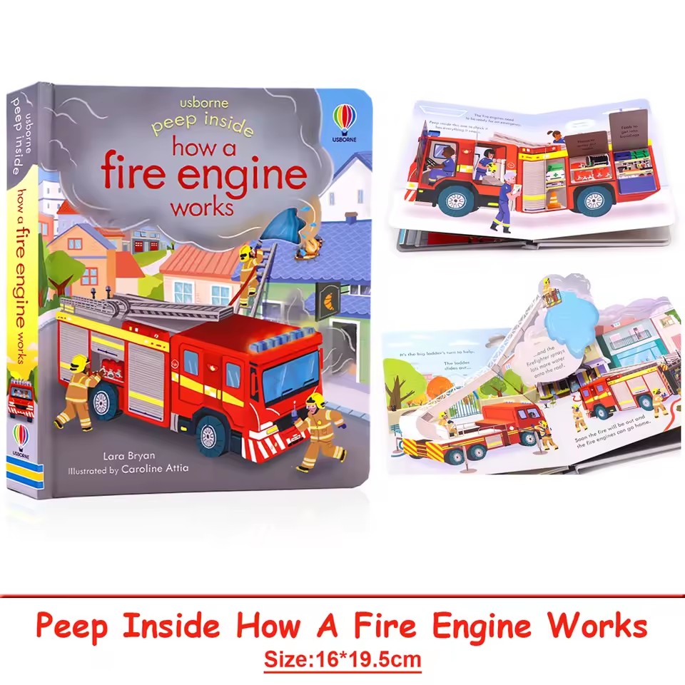 Usborne Peep Inside How A Fire - English Kids Education avis et prix