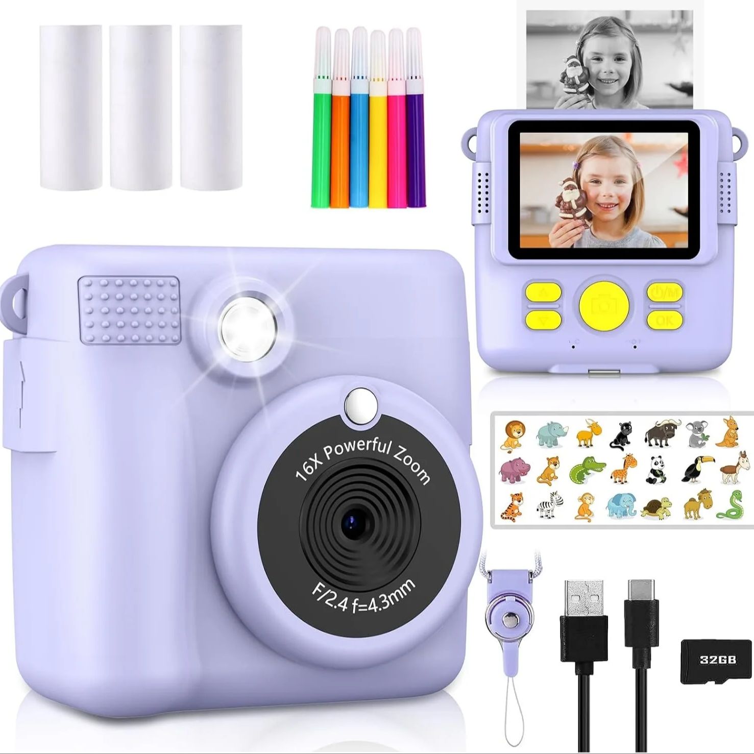 InstantPrint-Appareil photo nu - Kids Physical Education Videos avis et prix