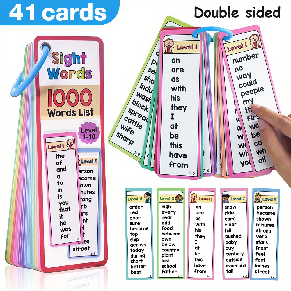 Cartes Flash de 1000 mots de v - Kids Education Card avis et prix