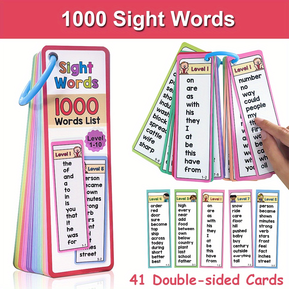 Cartes Flash de 1000 mots de v - Kids Education Card avis et prix