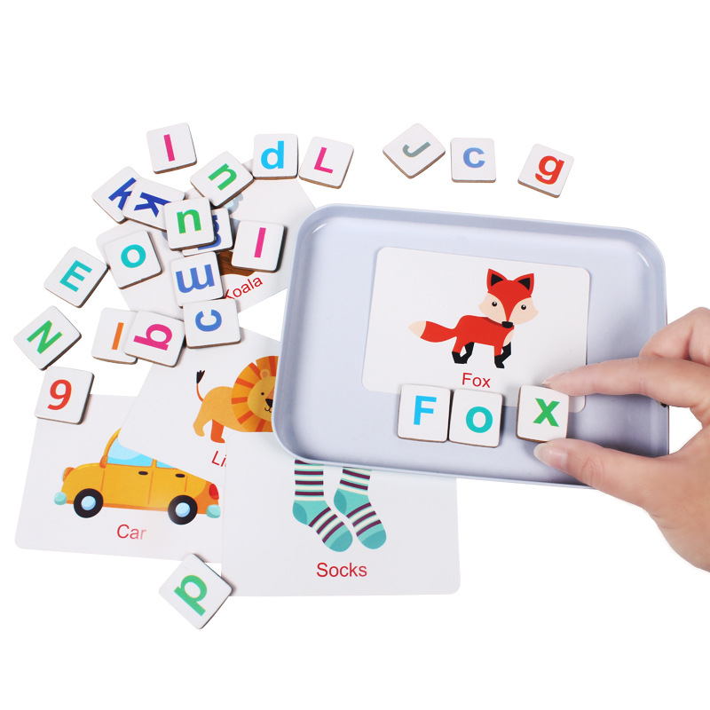 Puzzle en bois cartes Flash je - Kids Education Words avis et prix