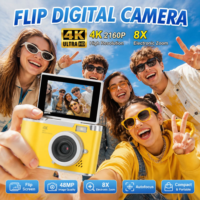 Appareil photo numérique 4K 48 - Kids Physical Education Videos avis et prix
