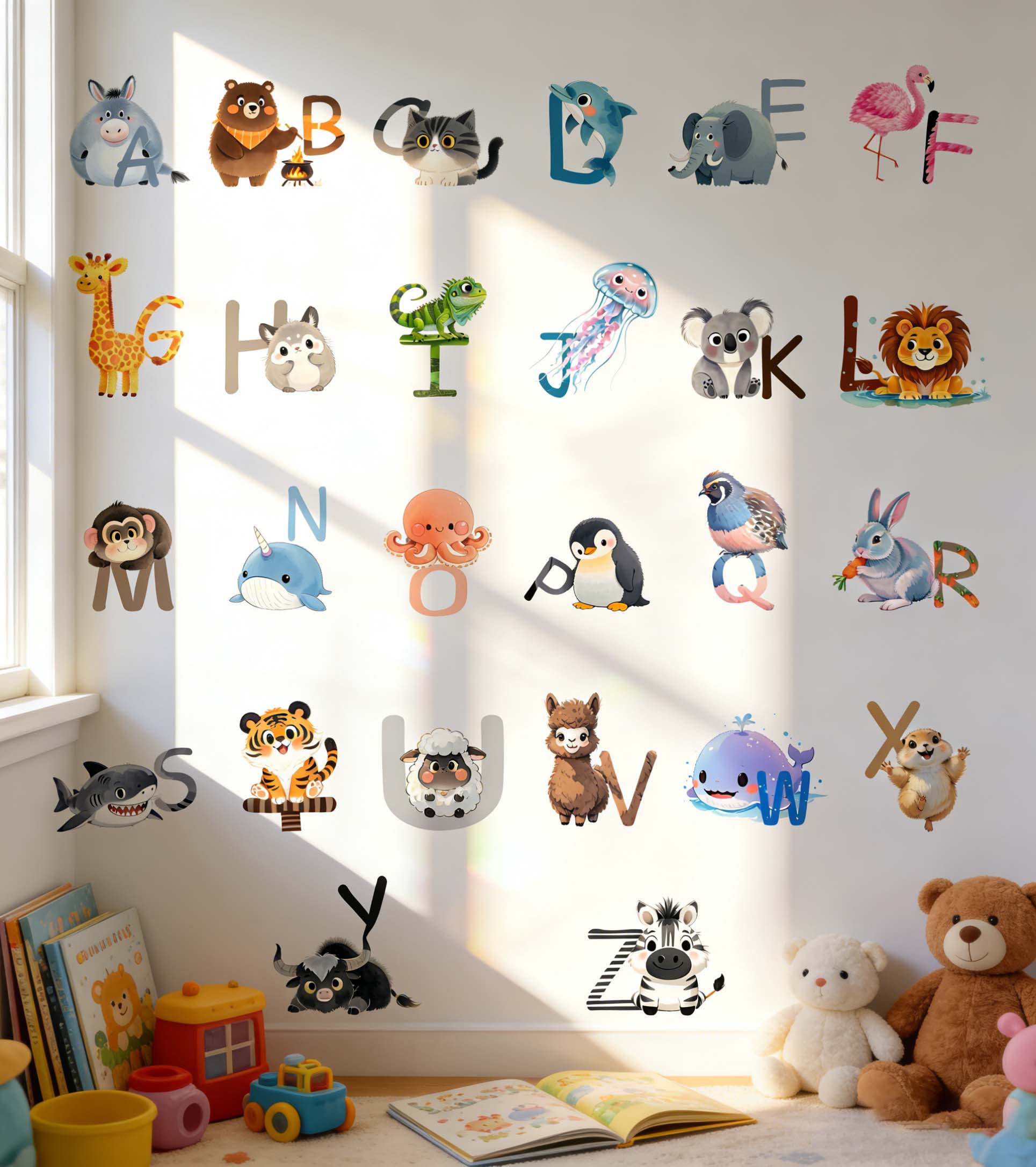 Autocollants muraux alphabet a - Kids Education Center avis et prix