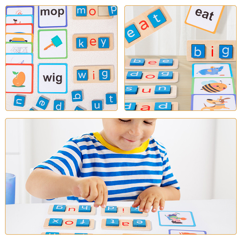 1 jeu de lettres en bois pour  - Kids Education Words avis et prix