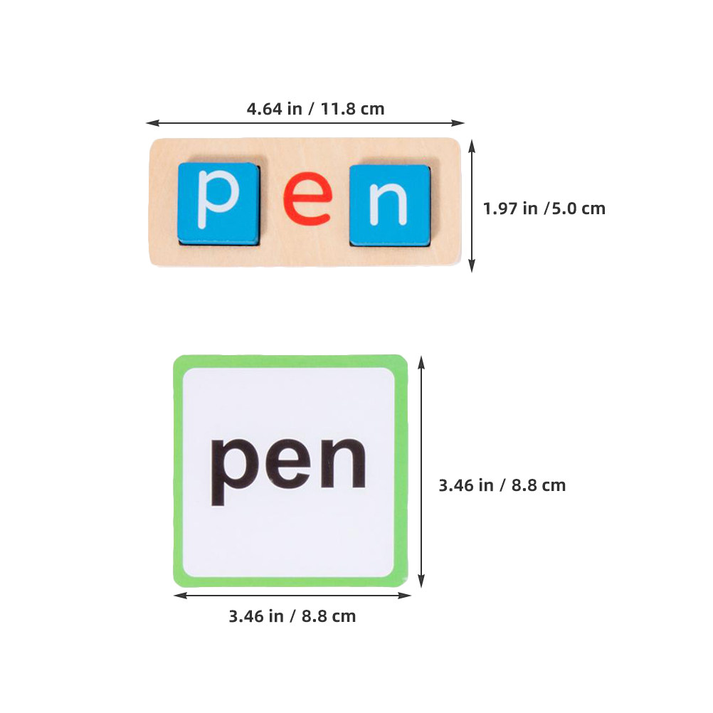 1 jeu de lettres en bois pour  - Kids Education Words avis et prix
