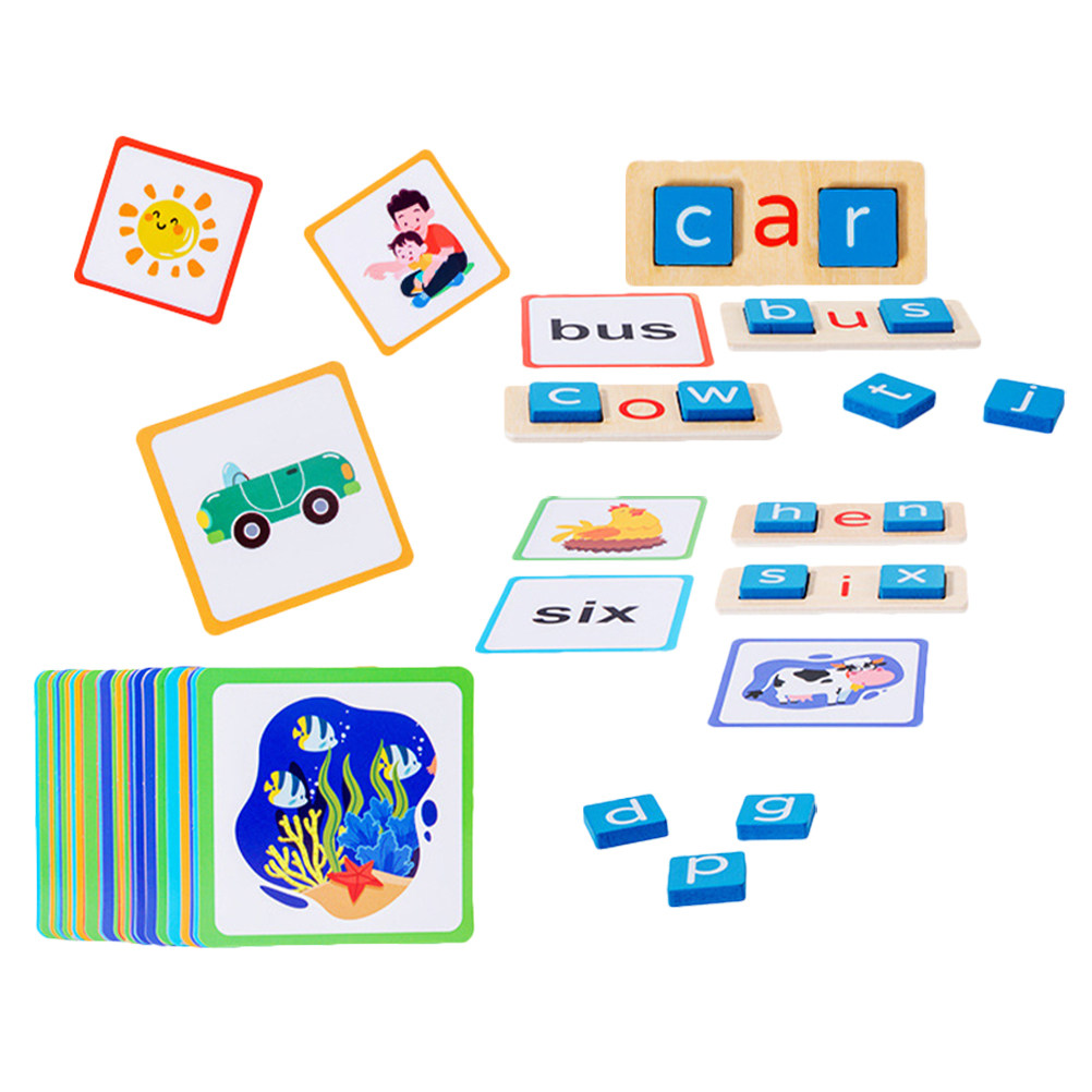 1 jeu de lettres en bois pour  - Kids Education Words avis et prix